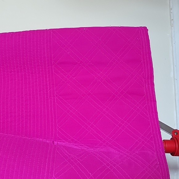 Fuschia Quilted Silk Dress - Picture 10 of 12